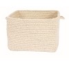 Colonial Mills Chunky Natural Wool Square Basket - Light Beige 14"x14"x10"  100% All-Natural Wool Square - 3 of 3