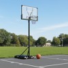 Gymax 45" Shatterproof PC Backboard Basketball Hoop Designed for Outdoors with Convenient Wheelbase - 3 of 4