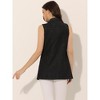 INSPIRE CHIC Women's Sleeveless Casual Button-Down Side Pockets Long Jean Vests - 4 of 4