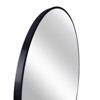 FONTOI 36 Inch Bathroom Mirror Contemporary Round Wall Mounted Metal Frame Mirror with Shatter Resistant Design for Bedroom, Black, 36"*36"*1.1" - 2 of 4