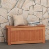 Tangkula Hardwood Outdoor Planter Box w/ Seat 2-in-1 Wooden Raised Garden Bed & Bench - 3 of 4