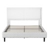 Queen Size Upholstered Platform Bed with Headboard for Bedroom or Apartment - 3 of 4