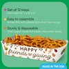 Big Dot of Happiness Fall Friends Thanksgiving Paper Food Trays, Disposable Food Boats Double-Sided Meal Holders - 12 Ct - 3 of 4