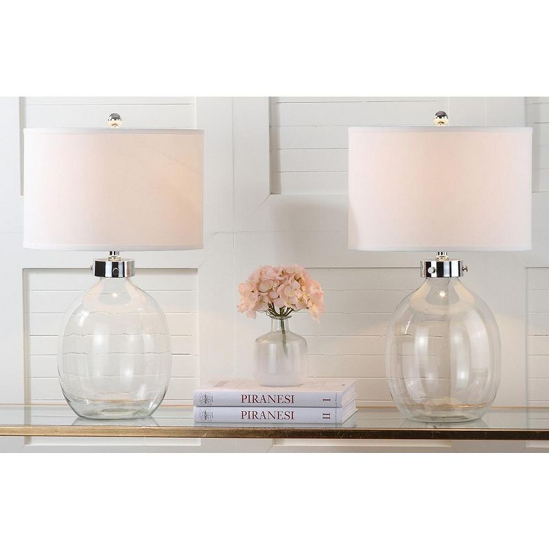 Neville Glass Table Lamp (Set of 2) - Clear - Safavieh., 3 of 8