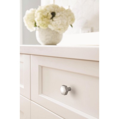 Polished Chrome Geometric Cabinet Knob 1.25 inch