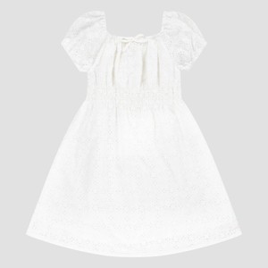 Levi's® Girls' Short Sleeve Eyelet Dress - White - 1 of 4