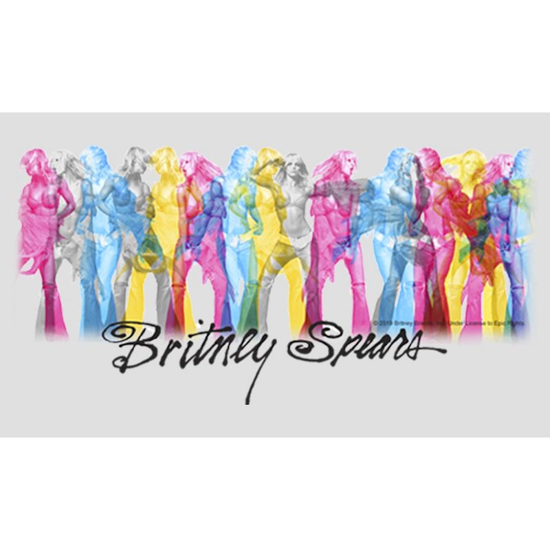Women's Britney Spears Rainbow on Stage Racerback Tank Top, 2 of 5