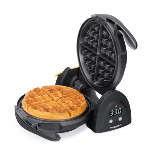 Presto 03518 FlipSide Belgian Waffle Maker with Nonstick Ceramic Plates, Black - 1 of 4