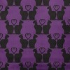 16"x16" Cat Clowder Print Square Throw Pillow Amethyst - e by design: Indoor, Witches Brew Collection, Halloween Decor - 2 of 4