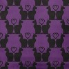 16"x16" Cat Clowder Print Square Throw Pillow Amethyst - e by design: Indoor, Witches Brew Collection, Halloween Decor - image 2 of 4