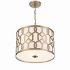 Crystorama Lighting Jennings 3 - Light Pendant in  Aged Brass - 3 of 4