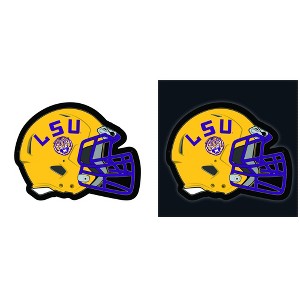 Evergreen Ultra-Thin Edgelight LED Wall Decor, Helmet, Louisiana State University- 19.5 x 15 Inches Made In USA - 1 of 4