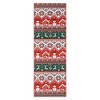 Christmas Area Rug Washable Xmas Holiday Decorative Accent Rug, Red Green - 2 of 4