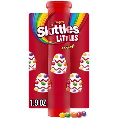 Skittles Littles Original Chewy Candy Easter Basket Stuffers Candy Tube - 1.9oz