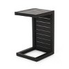 Sapphtopaz Outdoor End Table Modern Aluminum C-shaped Outdoor End Table Outdoor Side Table, Patio Table Small Table for Backyard, Balcony, Porch - 2 of 4