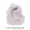 Unique Bargains Christmas Hat Snowflakes Plush White Gold Tone 11.81"x16.93" 1 Pc - 3 of 4
