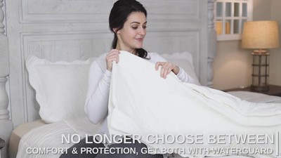 Quilted Comfort Hypoallergenic Cotton Waterproof Standard/Queen Pillow Protector Set of 8 - White
