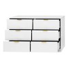 Grungis Modern 6-Drawer Dressers with Storage,Chest of Drawers for Bedroom,Living Room,Hallway - 4 of 4