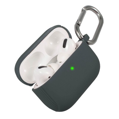 Insten Case Compatible with AirPods Pro - Protective Silicone Skin Cover with Keychain, Lavender Gray