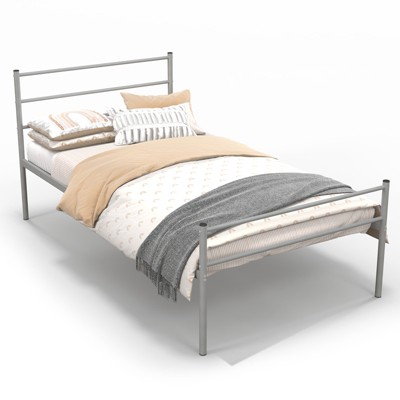 Infans Twin Metal Bed Frame Mattress Foundation No Box Spring Needed