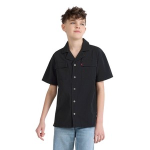 black boys dress shirt Bigetiay Kids Boys Button Down Shirts Boys Black Button Down Shirt Boys Formal Shirt Boys Uniform Shirt 10-11 Years, Kids Unisex