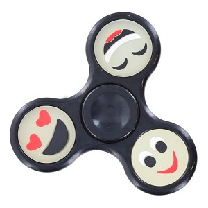 Majestic Sports And Entertainment Emoji Smile Fidget Spinner | Black - 1 of 3