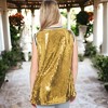 Anna-Kaci Women's Sparkle Glitter Number 1 T-Shirt Sequin Tank Top Blouse - 3 of 4