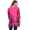 Women's Plus Size Scoop Neck Printed Yanette Tunic Top - White Mark - 3 of 3