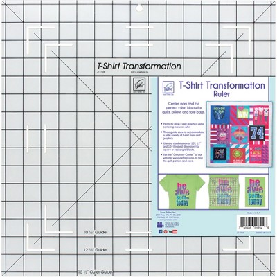 June Tailor T-Shirt Transformation Ruler-15-1/2"X15-1/2"