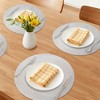 REGALWOVEN Round Placemats Set of 6 Hollow Design Placemats for Dining Table Decor  Washable Kitchen Table Mat - 2 of 4