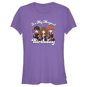 Junior's Women Harry Potter It’s My Magical Birthday Cute Characters T-Shirt - 1 of 4