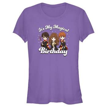 Junior's Women Harry Potter It’s My Magical Birthday Cute Characters T-Shirt