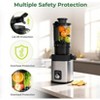 Slow Masticating Juicer, 4.4" Extra-Wide Feed Chute Cold Press Juicer for Whole Fruits & Veggies, High Juice Yield, Easy Assembly & Cleaning - 4 of 4
