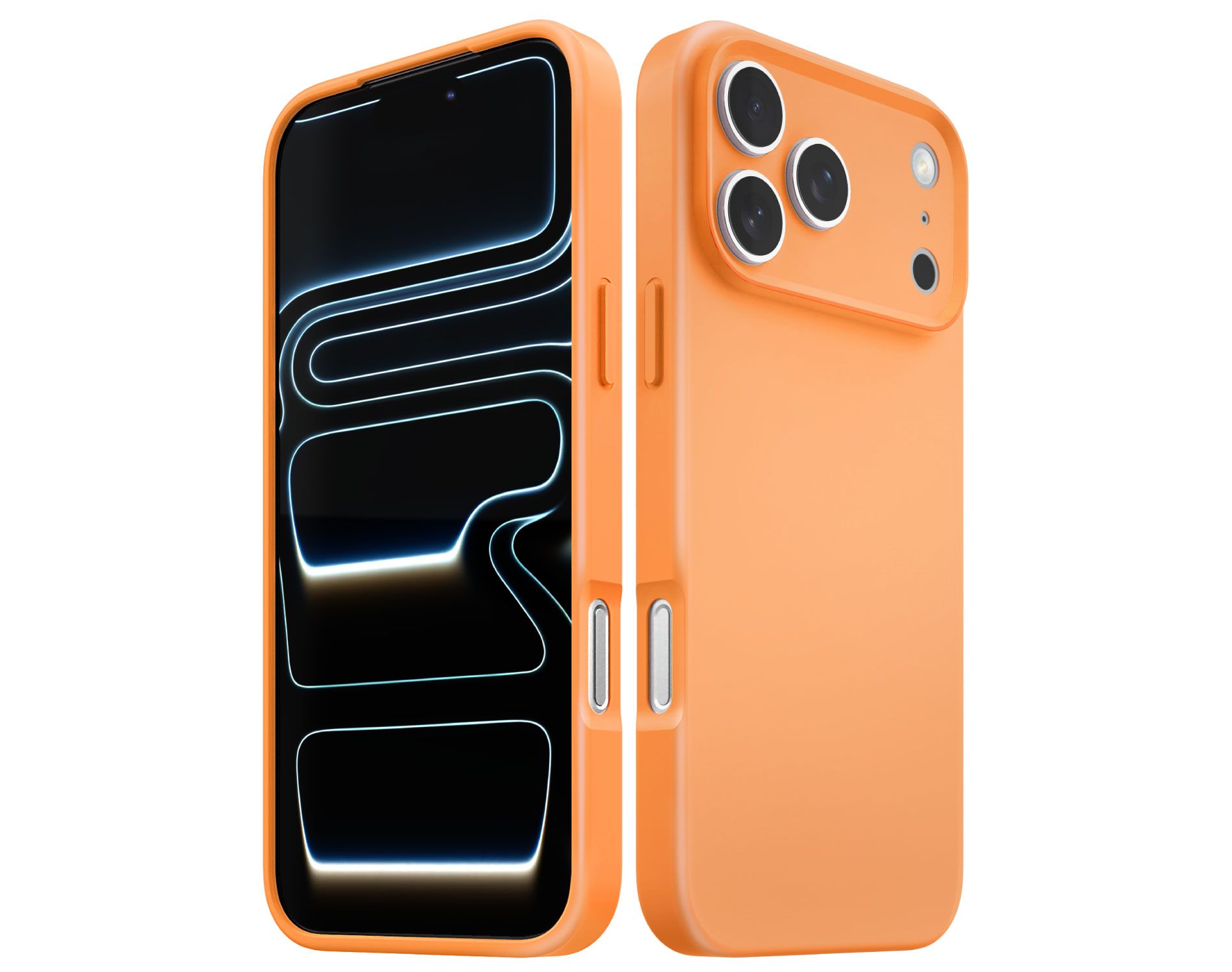 Vena For Apple iPhone 17 Pro Max Case Matte, Bump Resistant, Drop Protection Slim Protective Phone Case, Compatible with Wireless Charging, Orange