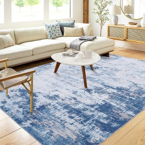 WhizMax Area Rug Abstract Rug Distressed Mat Throw Floor Carpet for Bedroom Living Room - 1 of 4