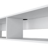 59.1" Melamine Modern Floating Media Rack with Two Shelves for Living Room and Bedroom - 4 of 4