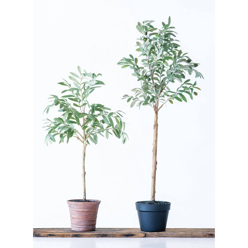 4&#39; Artificial Olive Faux Flower Tree in Pot - Storied Home, 3 of 6