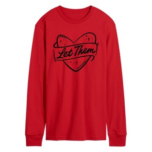 Men's - Instant Message - Let Them Long Sleeve Graphic T-Shirt - 1 of 4