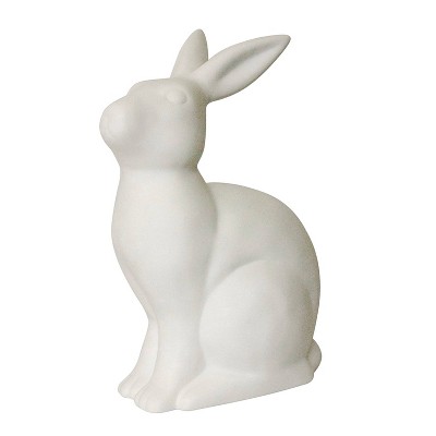Porcelain Bunny Rabbit Shaped Animal Light Table Lamp White - Simple Designs