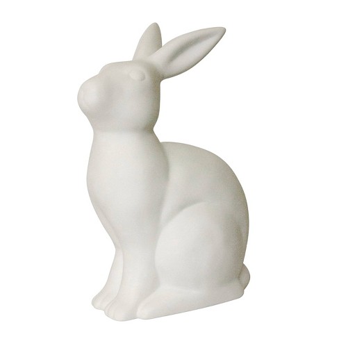 Porcelain Bunny Rabbit Shaped Animal Light Table Lamp White - Simple  Designs : Target