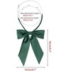 Elerevyo Women's Pre-Tied Solid Color Western Ribbon School Uniform Bow Ties - 2 of 4