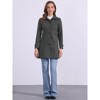 INSPIRE CHIC Women's Winter Classic Single Breasted Outwear Overcoat with Pockets - 3 of 4