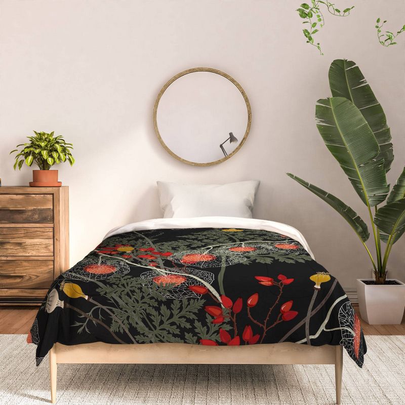 Iveta Abolina Citlali Night 100% Cotton Comforter Set - Deny Designs, 4 of 6