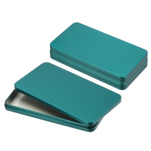 Unique Bargains Tinplate Money Ticket Credit Card Check Organizing Decorative Banks 6.7" x 3.5" 3 Pcs - 1 of 4