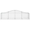 vidaXL Arched Gabion Baskets Set of 2, Durable Galvanized Iron Construction, Decorative Outdoor Garden Barrier, Easy Assembly and Installation - 4 of 4