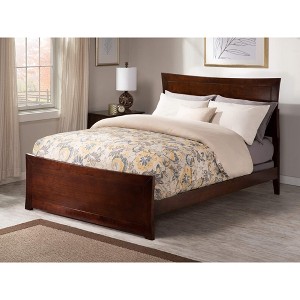 AFI Furnishings Metro Full Traditional Bed with Matching Footboard and Turbo Charger in Walnut - 1 of 4