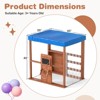 Safstar Kids Gas Station Playhouse with Gas Refueling Guns Chalkboards & Storage Shelves - 2 of 4