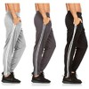 Mens Athletic Pants with pockets, Mens Sweatpants, Mens Joggers with Pockets, Pack Of 3 - 2 of 4