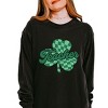 Simply Sage Market Teacher Checkered Shamrock Garment Dyed Long Sleeve - 2 of 3