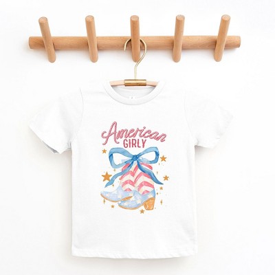 The Juniper Shop American Girly Coquette Boots Toddler Short Sleeve Tee